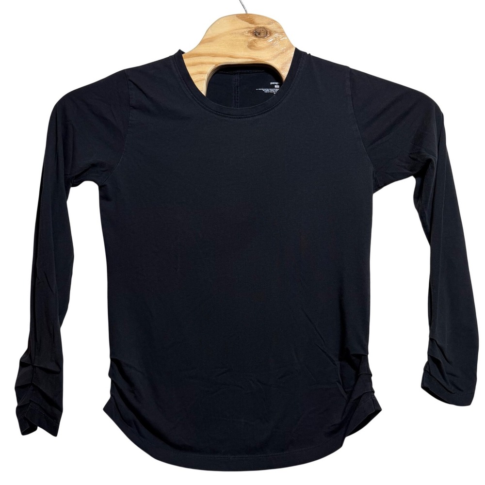 Patagonia Womens Black Organic Cotton Tencel Long Sleeve Top 54310FA11 Size M